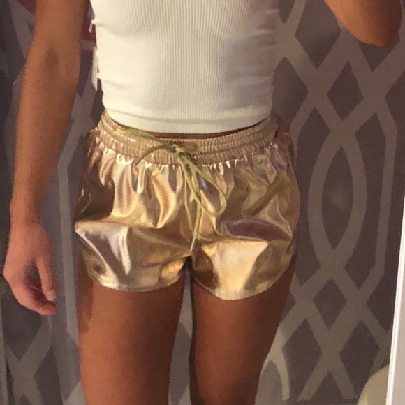 By The Way rose gold shorts - Picture 4 of 4